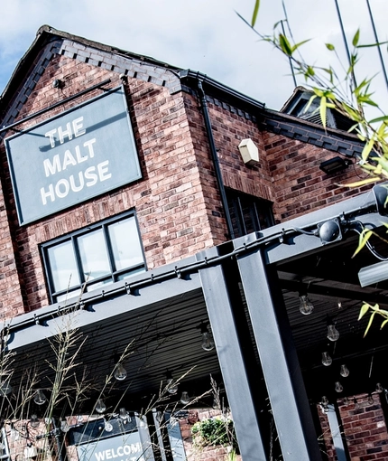 The outside of the Malt House.