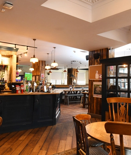 interior restaurant and seating area