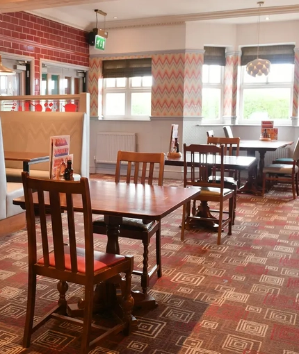 interior restaurant and seating area