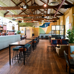 interior restaurant and seating area