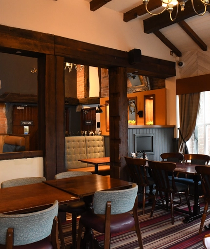 interior restaurant and seating area