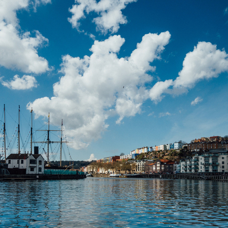 An image of Brunel's SS Great Britain advertising local attractions near to Chef & Brewer venues.