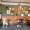 Interior dining area of a pub.