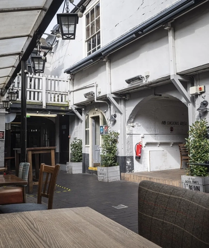 exterior beer garden
