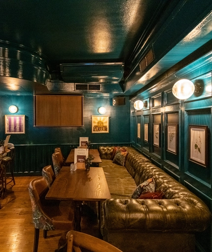 Internal seating area in a pub restaurant