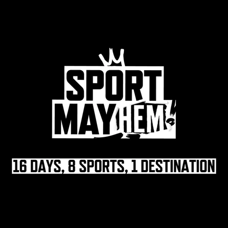 A Landing Page Benner promoting the Sport Mayhem event at selected Greene King Sport and Belhaven venues.
