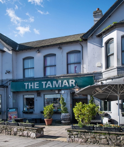exterior of the pub