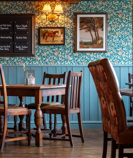 Interior restaurant for the Horse and Groom in Essex