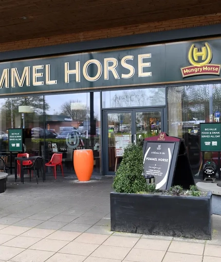 External view of a pub entrance