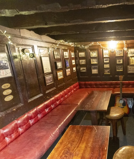 interior seating area and piano