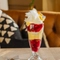 A rhubarb custard knickerbocker glory dessert served at Crafted Venues.