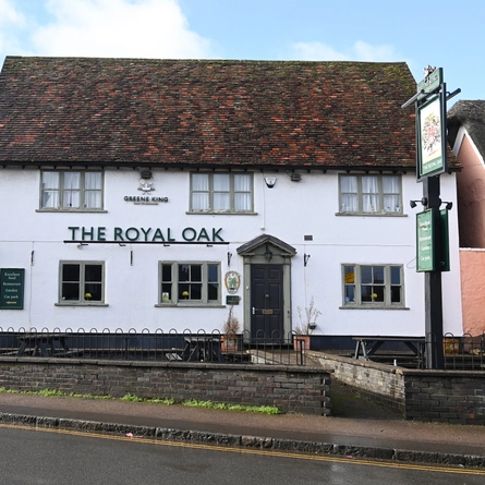 Thee exterior facade of the Royal Oak.