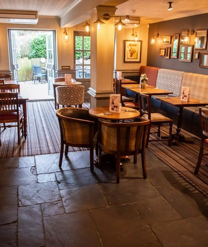 interior dining area of a pub