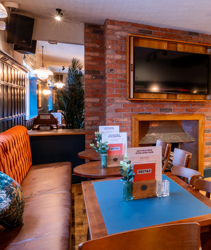 interior dining area of a Greene King pub