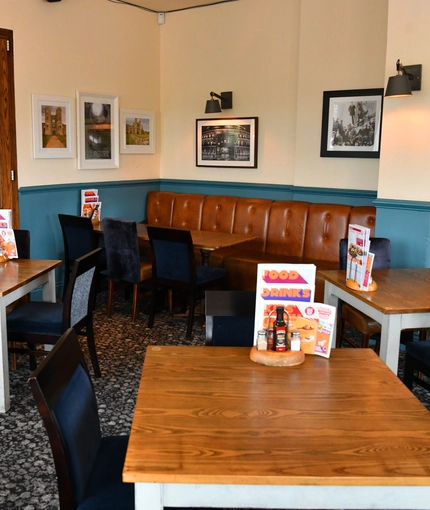 interior restaurant and seating area