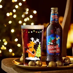 A bottle of Rocking Rudolph