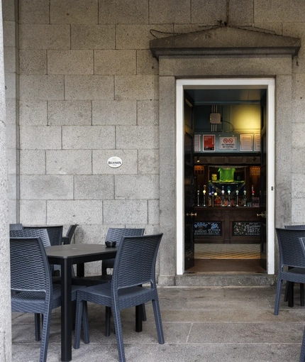 exterior venue with beer garden