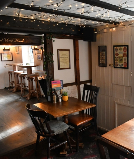 interior restaurant and seating area