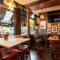 Internal seating area in a pub restaurant