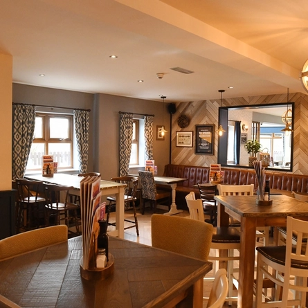 interior restaurant with seating area