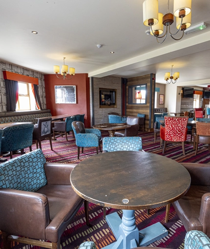 interior restaurant and seating area