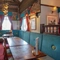 Interior dining area of a pub.