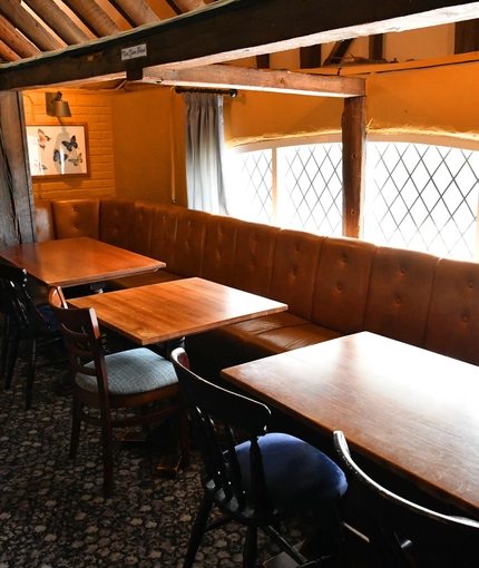 interior restaurant and seating area