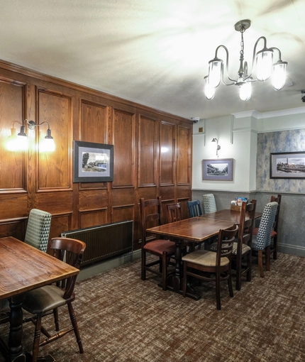 interior restaurant and seating area