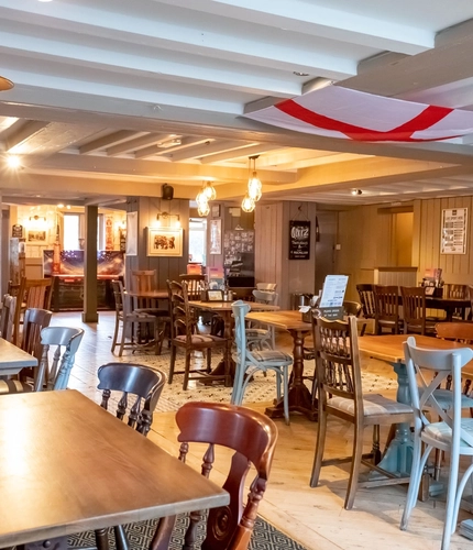 interior restaurant and seating area