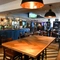 interior seating area and bar