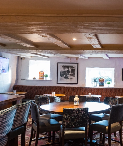 interior restaurant and seating area