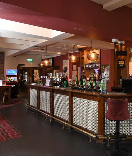 Bar area in a pub