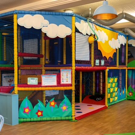 A children's soft play area at the Wacky Warehouse at The Stanley Ferry.
