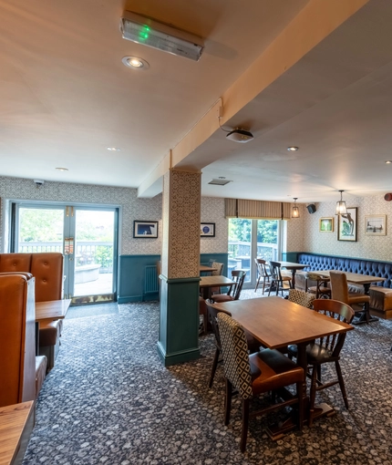 interior restaurant and seating area