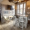 interior seating area and darts board