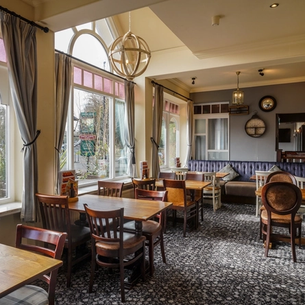 interior restaurant and seating area
