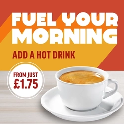 A Banner promoting the Breakfast activation from Hungry Horse.