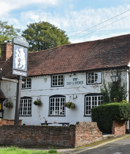 The exterior of The Bear Inn.