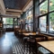 Internal seating area in a pub restaurant