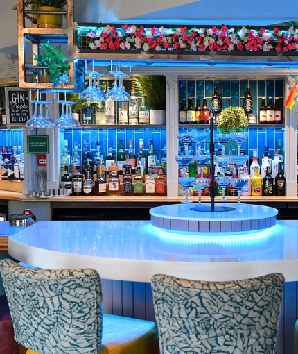 interior bar area of the pub