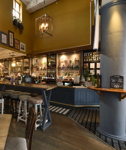 interior restaurant and seating area