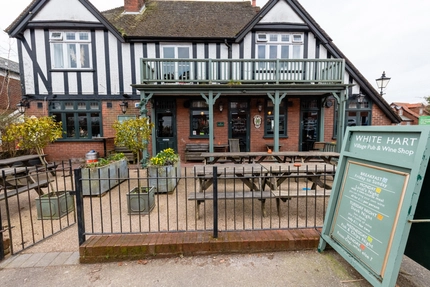 The exterior of the White Hart.