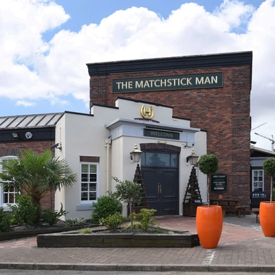 Matchstick
  Man (Salford) Exterior