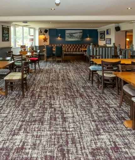 Restaurant area in a pub