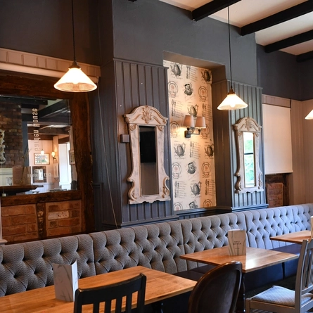 The restaurant area of The Garden House.