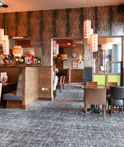 Restaurant area in a pub