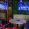 interior restaurant and seating area with decorations