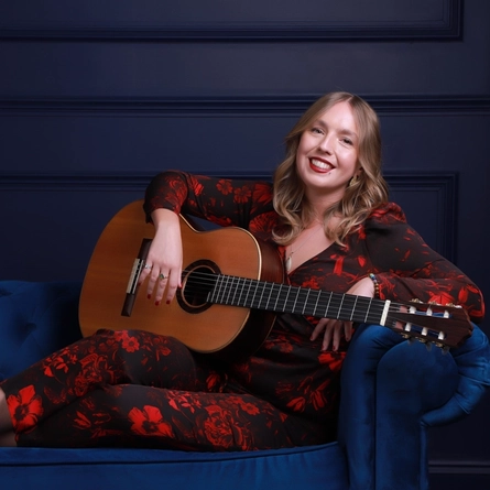 An image of Cassandra Mathews advertising a Live Music What's On event at The Crown.