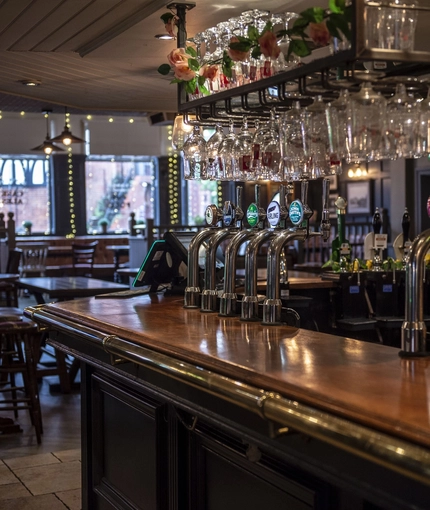 Internal image of a well stocked bar