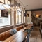 Internal seating area in a pub restaurant